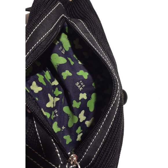 The Sak Satchel Crossbody Sling Woven Bag Purse - Picture 8 of 12